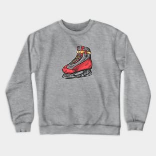 Ice Skate Illustration Crewneck Sweatshirt